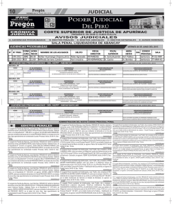 JUDICIAL - Diario Pregon