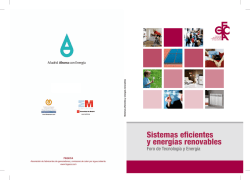 Sistemas eficientes y energías renovables