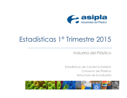 Estadísticas 1° Trimestre 2015