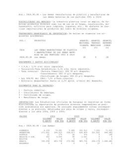 Pos.: 3926.90.90 - Las dem&aacute;s (manufacturas de pl&aacute;stico y
