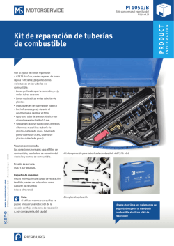 Kit de reparación de tuberías de combustible