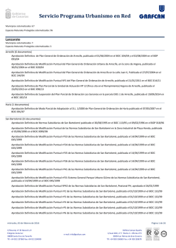 Servicio Programa Urbanismo en Red