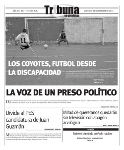 LA VOZ DE UN PRESO POL&Iacute;TICO