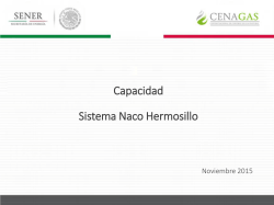 Capacidad Sistema Naco Hermosillo