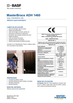 MasterBrace ADH 1460 - BASF Construction Chemicals Españ