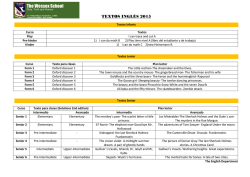 Plan lector Inglés - The Wessex School Chillan