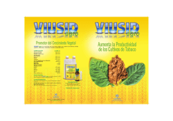 Folleto VIUSID Agro Tabaco