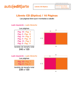 Libreto CD (Díptico) / 16 Páginas