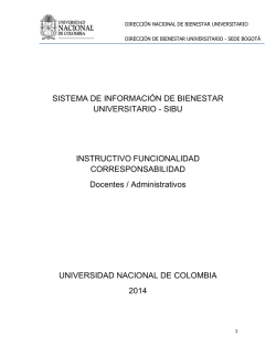 Instructivo SIBU Corresponsabilidad Docentes y Administrativos