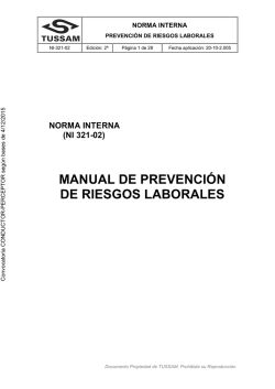 MANUAL DE PREVENCIÓN DE RIESGOS LABORALES