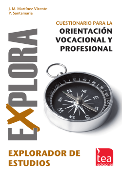 ORIENTACIÓN VOCACIONAL Y PROFESIONAL