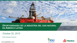 Oportunidades de la industria del gas natural en AMÉRICA