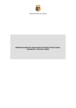 ORDENANZA MUNICIPAL REGULADORA DE