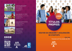 Folleto informativo - Universidad Internacional de Andalucía