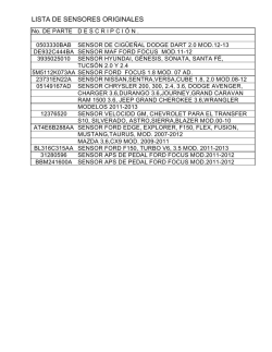 LISTA DE SENSORES ORIGINALES