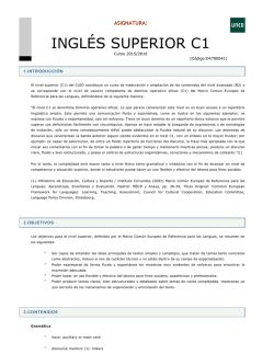 INGLÉS SUPERIOR C1