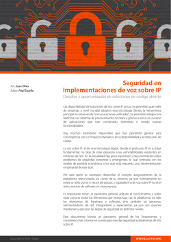 Seguridad en Implementaciones de Voz sobre IP