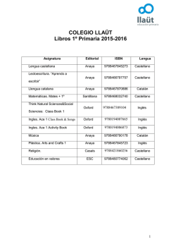 Listado de Libros 2015