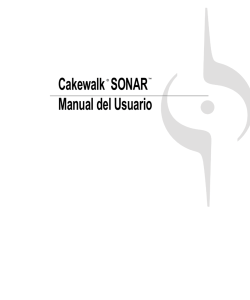 SONAR 8 Manual del Usuario