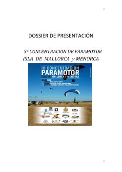 3 ª CONCENTRACION PARAMOTOR DOSSIER DE