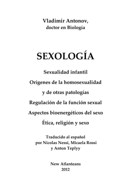 SEXOLOGÍA