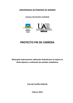 Waterpolo Improvement - Universidad Autónoma de Madrid