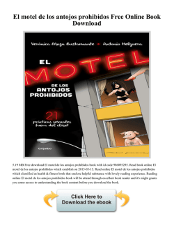 El motel de los antojos prohibidos Free Online Book