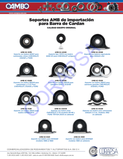 Soportes AMB de importación para Barra de Cardan