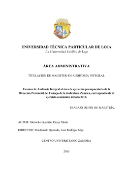 universidad técnica particular de loja área administrativa