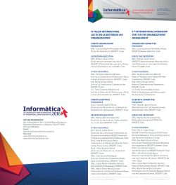 iv taller internacional las tic en la gestión de las organizaciones 4th