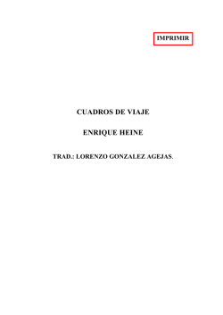Cuadros de viaje (Tomo II) - Enrique Heine