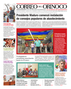Presidente Maduro comenzó instalación de consejos populares de