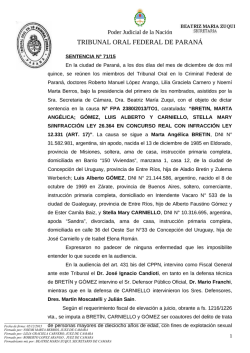 TRIBUNAL ORAL FEDERAL DE PARANÁ