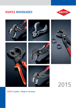 Catálogo Novedades Knipex 2015