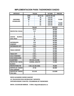 IMPLEMENTACION PARA TAEKWONDO DAEDO