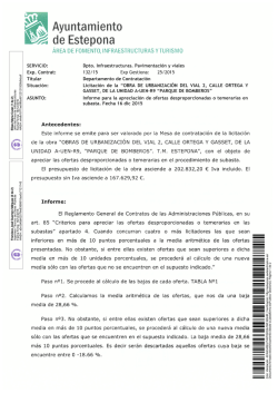 Informe Apreciación Baja Temeraria 1 de 2
