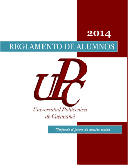 Reglamento de Alumnos - Universidad Politécnica de Cuencamé