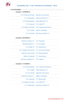 Calendario Liga 2015-2016