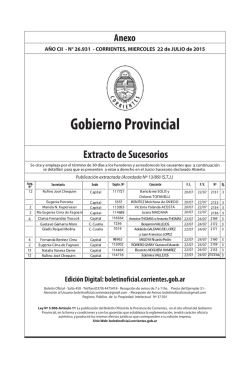 Sucesorios 22-07-2015.cdr - Boletín Oficial de la Provincia de