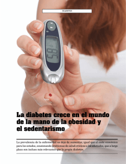 La diabetes crece en el mundo de la mano de la obesidad y el