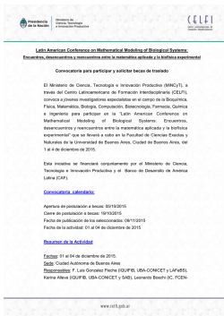 Latin American Conference on Mathematical Modeling of