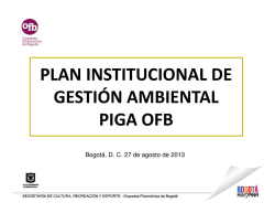 Presentación Final PIGA - Intranet #OFB