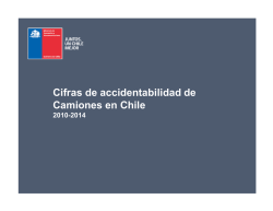 Cifras de accidentabilidad de Camiones en Chile
