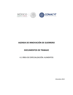 AGENDA DE INNOVACIÓN DE GUERRERO DOCUMENTOS DE