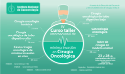 en Cirugía Oncológica Curso taller