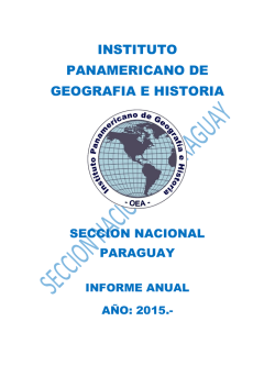Paraguay - Instituto Panamericano de Geografía e Historia