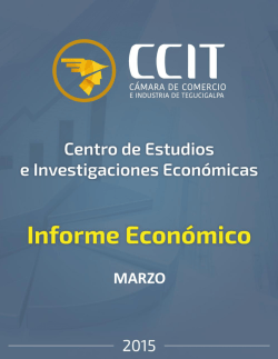Informe Económico Marzo 2015
