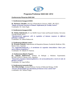 Programa Preliminar SAIC-SAI 2012