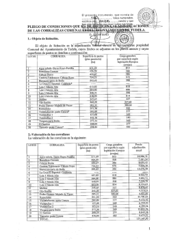 PLIEGO DE CONDICIONES QUE DE LAS CORRALIZAS COMUNAme