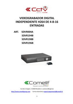 videograbador digital independiente h264 de 4-8-16